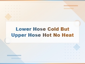 Why Is the Lower Radiator Hose Cold but Upper Hose Hot