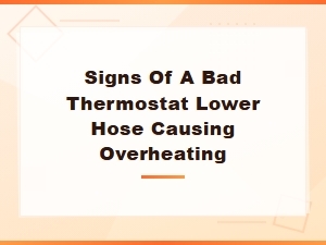 Diagnosing Thermostat Lower Hose Overheating Signs