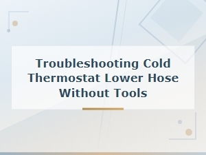 Troubleshooting Cold Thermostat Lower Hose Without Tools